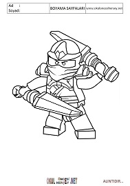 lego-ninja boyama sayfaları